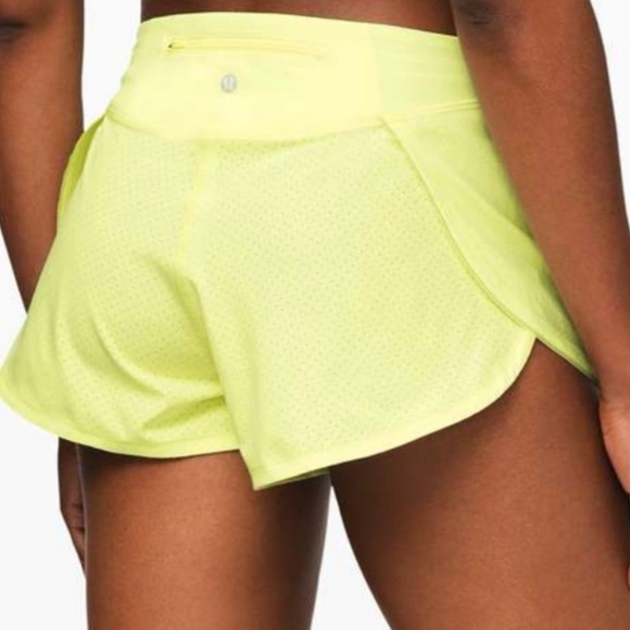 Lululemon Surefire Short High Rise Swift Shorts Florid Flash 12 - Picture 2 of 10